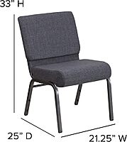 FLASH FURNITURE HERCULES Series 21"W Stacking Church Chair