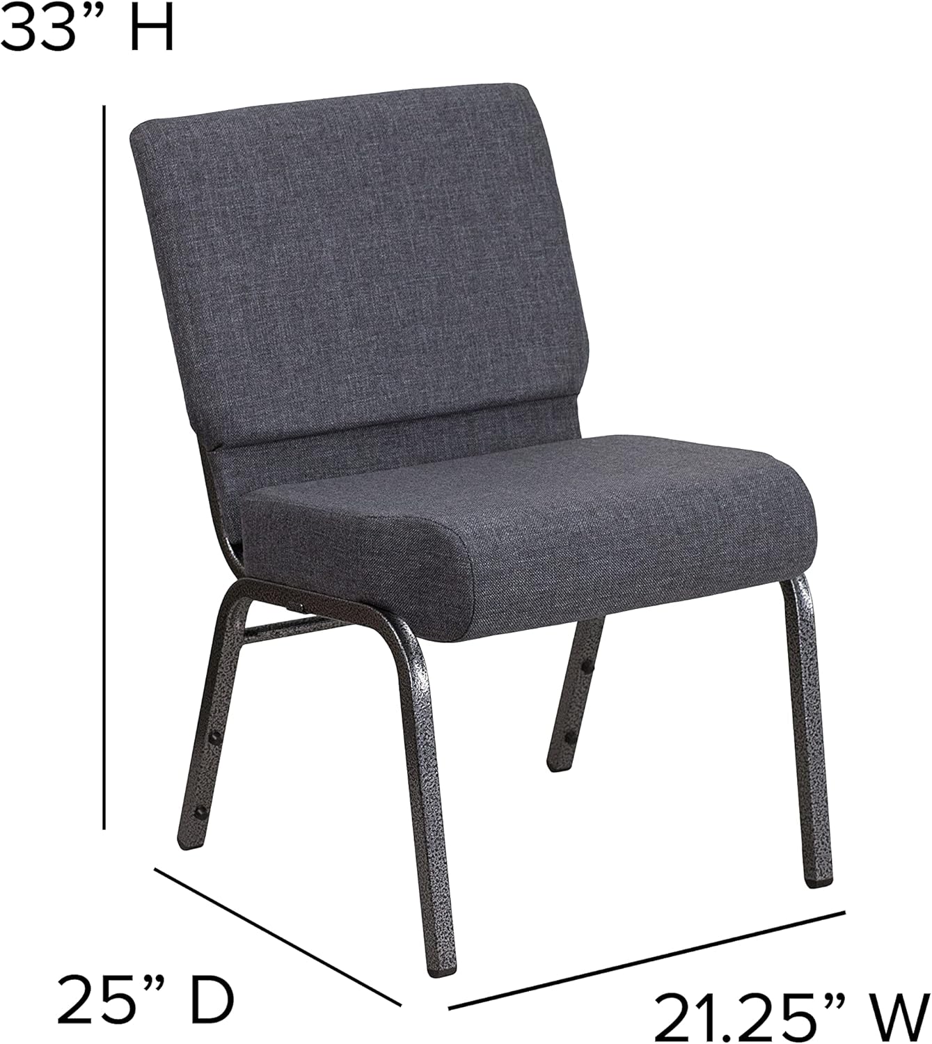 FLASH FURNITURE HERCULES Series 21"W Stacking Church Chair