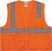 Ergodyne GloWear 8210Z ANSI Economy High-Visibility Reflective Safety Vest (Zipper Closure)