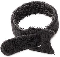 StarTech.com 6in Hook and Loop Cable Ties - 50 Pack - Black - Reusable Cable Straps - Adjustable and Flexible