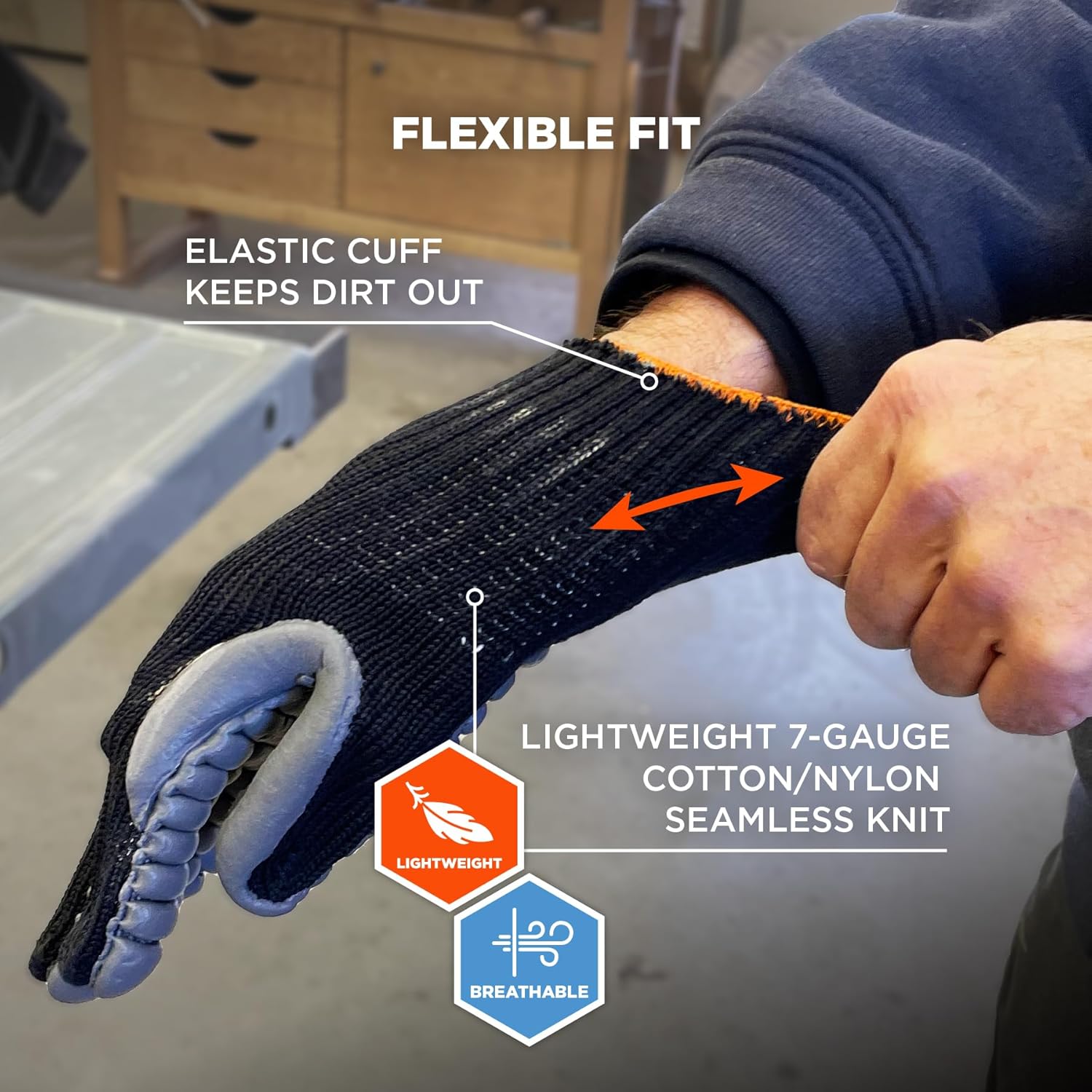 ERGODYNE ProFlex 9000 Certified Lightweight Anti-Vibration Work Gloves