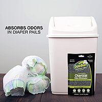 OdoBan Air Purifying Charcoal Natural Odor Eliminator, Non-Toxic Formula, Made in the USA, Fragrance Free, 6-Pack of 10 Gram Bags 2.11 Ounce (Pack of 1)