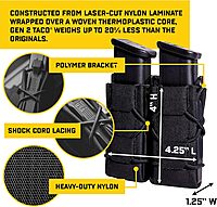 High Speed Gear GEN 2 Double Pistol TACO MOLLE Magazine Pouch