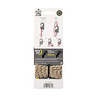 Nite Ize NCJ-25-2R3 CamJam Tie Down Rope Tightener with Carabiner Clip, 2-pack With Cord, Black, 2 Count