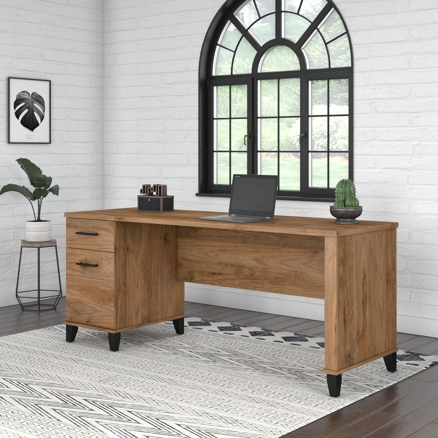 Bush Furniture Somerset 72W Office Desk with Drawers