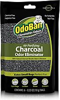 OdoBan Air Purifying Charcoal Natural Odor Eliminator, Non-Toxic Formula, Made in the USA, Fragrance Free, 6-Pack of 10 Gram Bags 2.11 Ounce (Pack of 1)