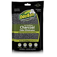 OdoBan Air Purifying Charcoal Natural Odor Eliminator, Non-Toxic Formula, Made in the USA, Fragrance Free, 6-Pack of 10 Gram Bags 2.11 Ounce (Pack of 1)