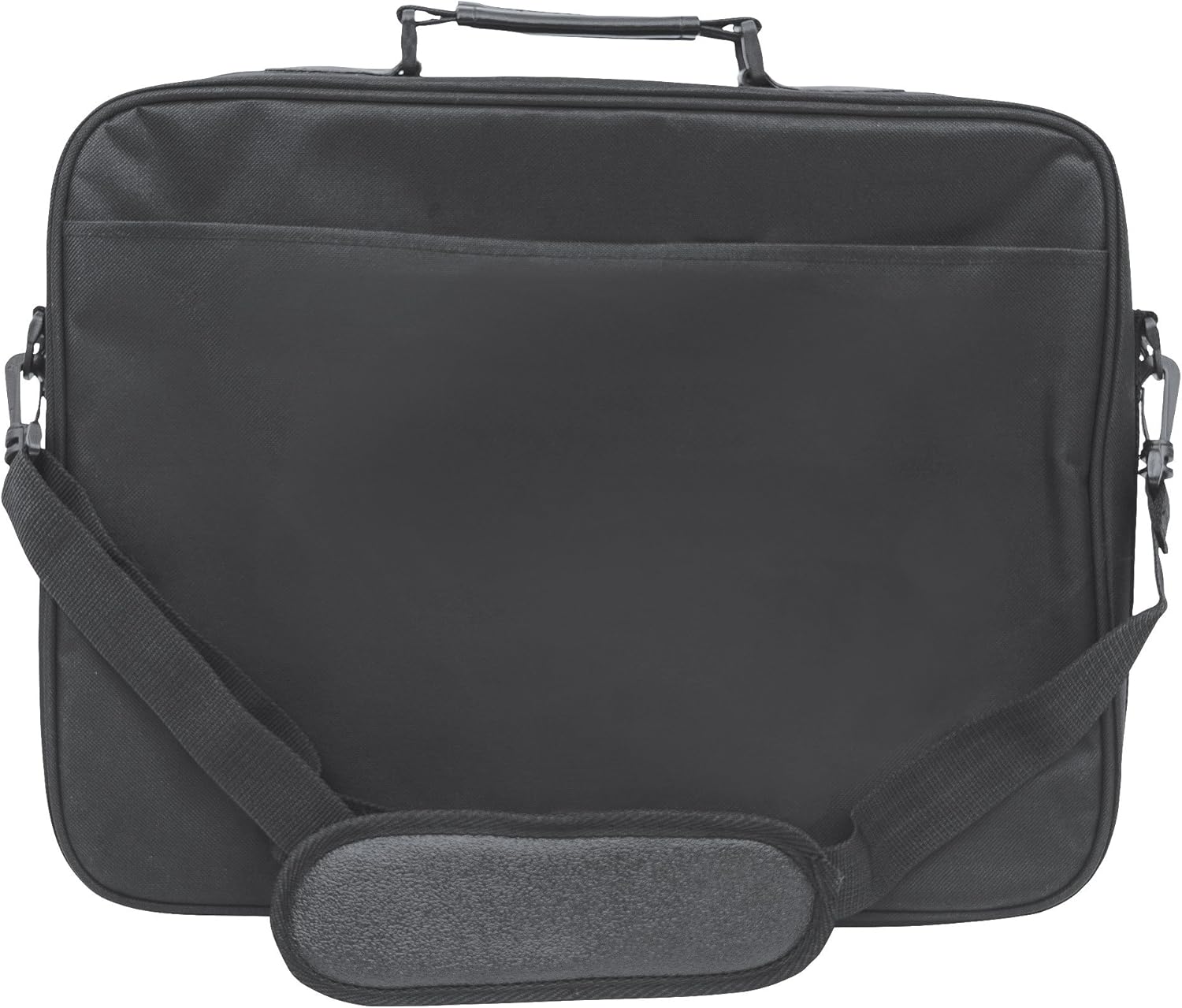 Manhattan 17 Inch Laptop Briefcase Shoulder Bag, Ultra-Lightweight & Padded Compartments, Black - 421560