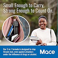 Mace Pepper Spray - Triple Action Model, 3-in-1 Formula (OC, Tear Gas, UV Dye), Flip Top Safety Cap