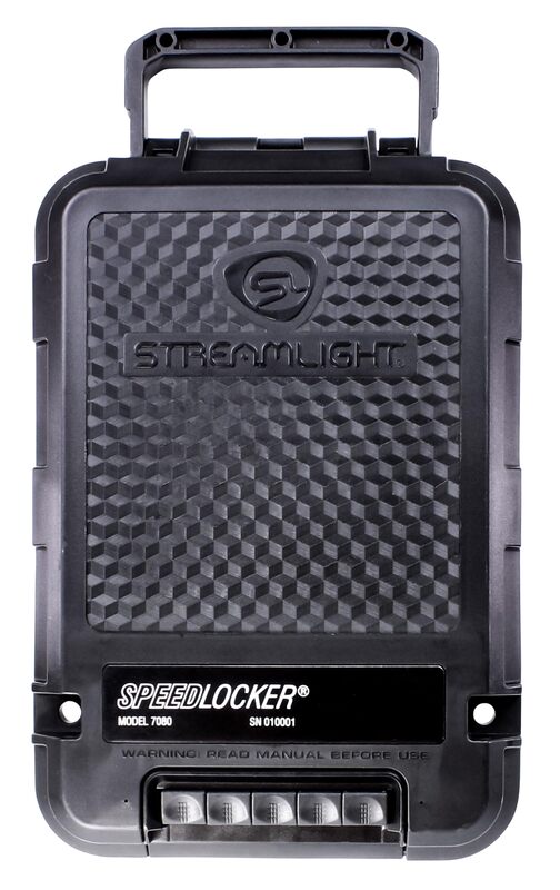 Streamlight 59000 SpeedLocker Personal Portable Lockable Storage Container with User-Selectable Lock Combinations, Black