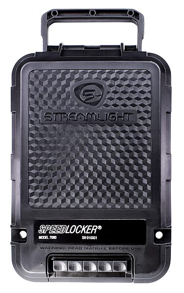 Streamlight 59000 SpeedLocker Personal Portable Lockable Storage Container with User-Selectable Lock Combinations, Black
