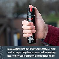 SABRE Magnum 120 3-In-1 Defense Spray, 35 Bursts, 12-Foot (4-Meter) Range, Triple Protection Formula Contains Pepper Spray