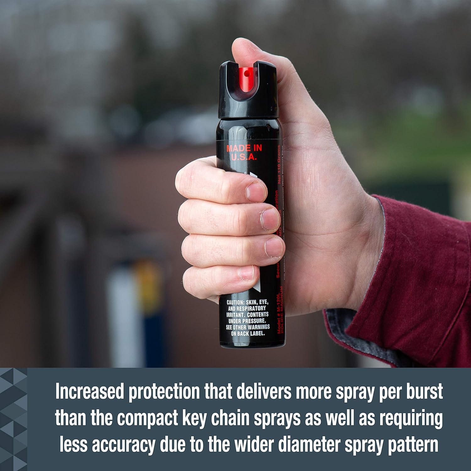 SABRE Magnum 120 3-In-1 Defense Spray, 35 Bursts, 12-Foot (4-Meter) Range, Triple Protection Formula Contains Pepper Spray
