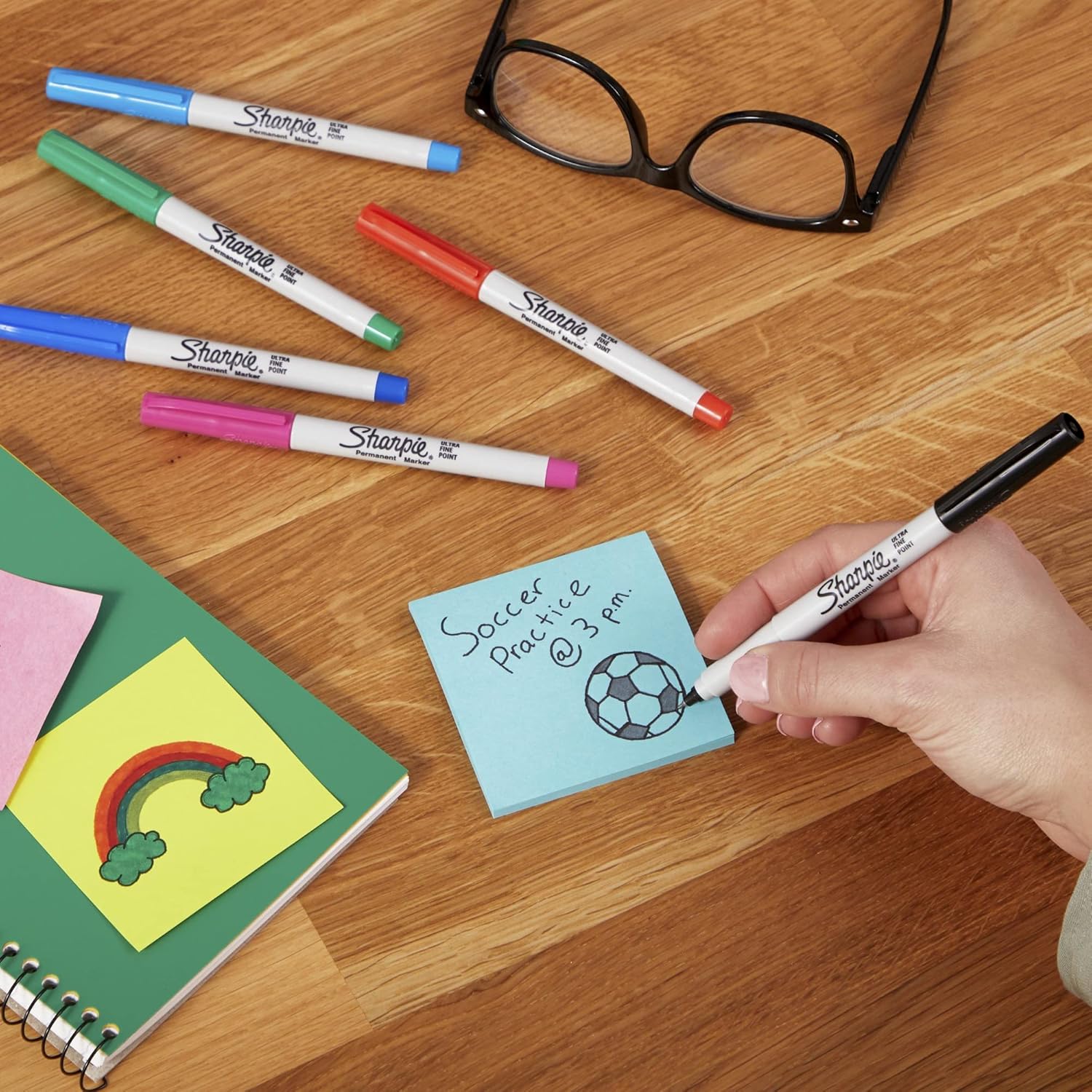 Sharpie Permanent Markers, Ultra Fine Tip, Black, 12 Count - For Classroom, Office, Home, Quick Drying, Fade Resistant