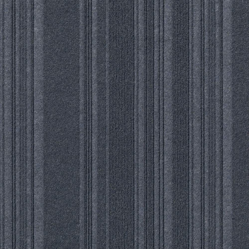 Foss Peel and Stick First Impressions Barcode Black Ice 24 in. x 24 in. Commercial Carpet Tile (15 Tiles/Case)