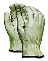 MCR SAFETY 3402 Grain Pigskin Driver CD Grade Economy Gloves