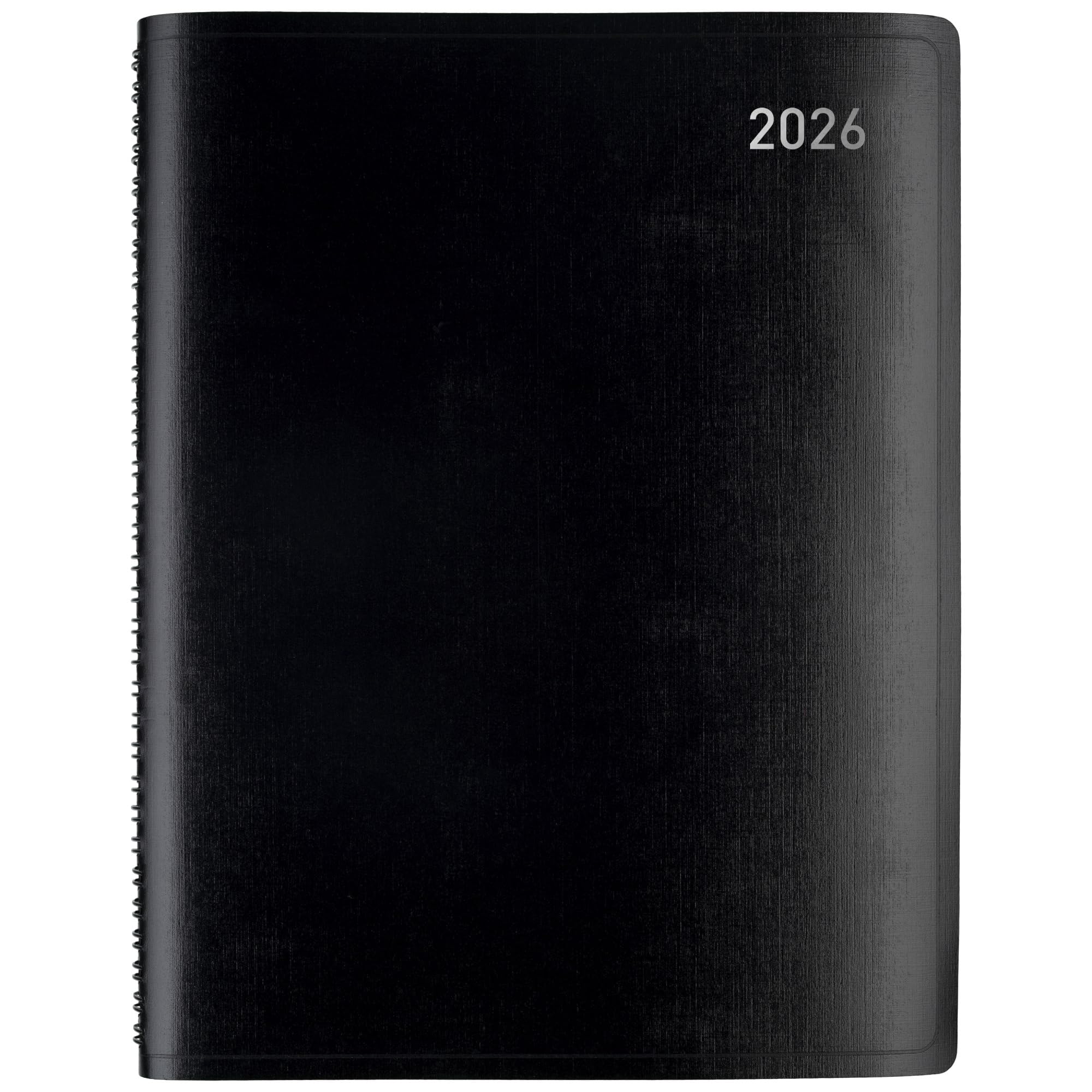 Office Depot Brand Weekly Monthly Planner, 8" x 11", Black, January 2026 to December 2026, OD71080026