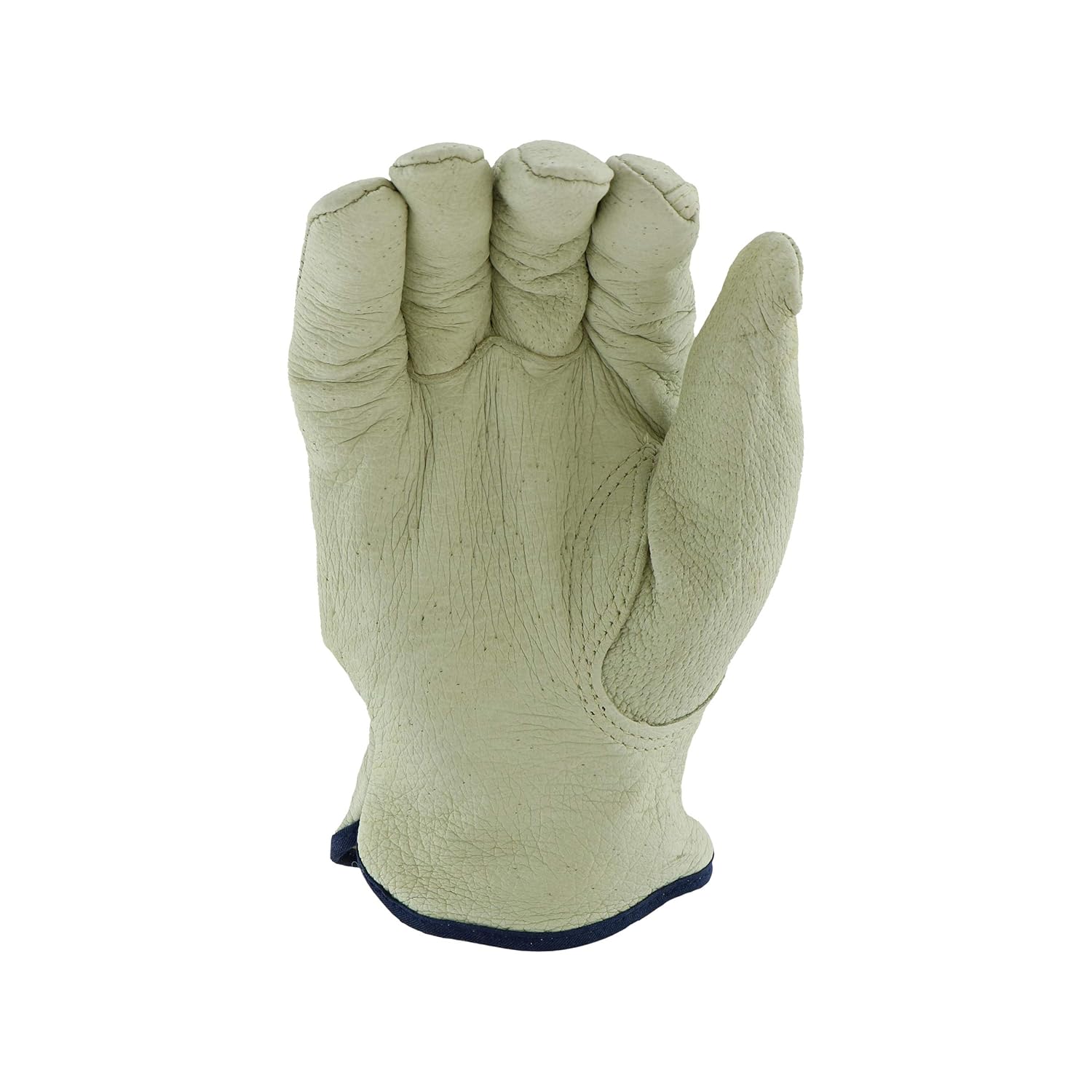 West Chester 994KP Pigskin Leather with Positherm Lining Gloves [Pack of 12] Small, Shirred Elastic Wrists, Keystone Thumb