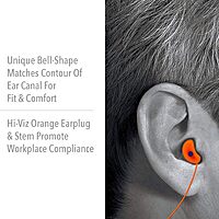 HOWARD LEIGHT Honeywell Home Howard Leight by Quiet Corded Reusable Earplugs, 100 Pairs (QD30), Orange Corded, 100 Pairs