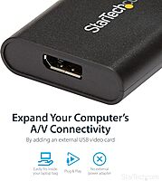 StarTech.com USB 3.0 to DisplayPort Adapter, USB DP Monitor Converter for Windows, 4K, TAA (no support for macOS/ChromeOS/Linux)