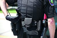 BIANCHI AccuMold 7300 Covered Handcuff Case - Black