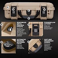 NANUK 910 Hard Case with Foam, IP67 Waterproof Hard Storage