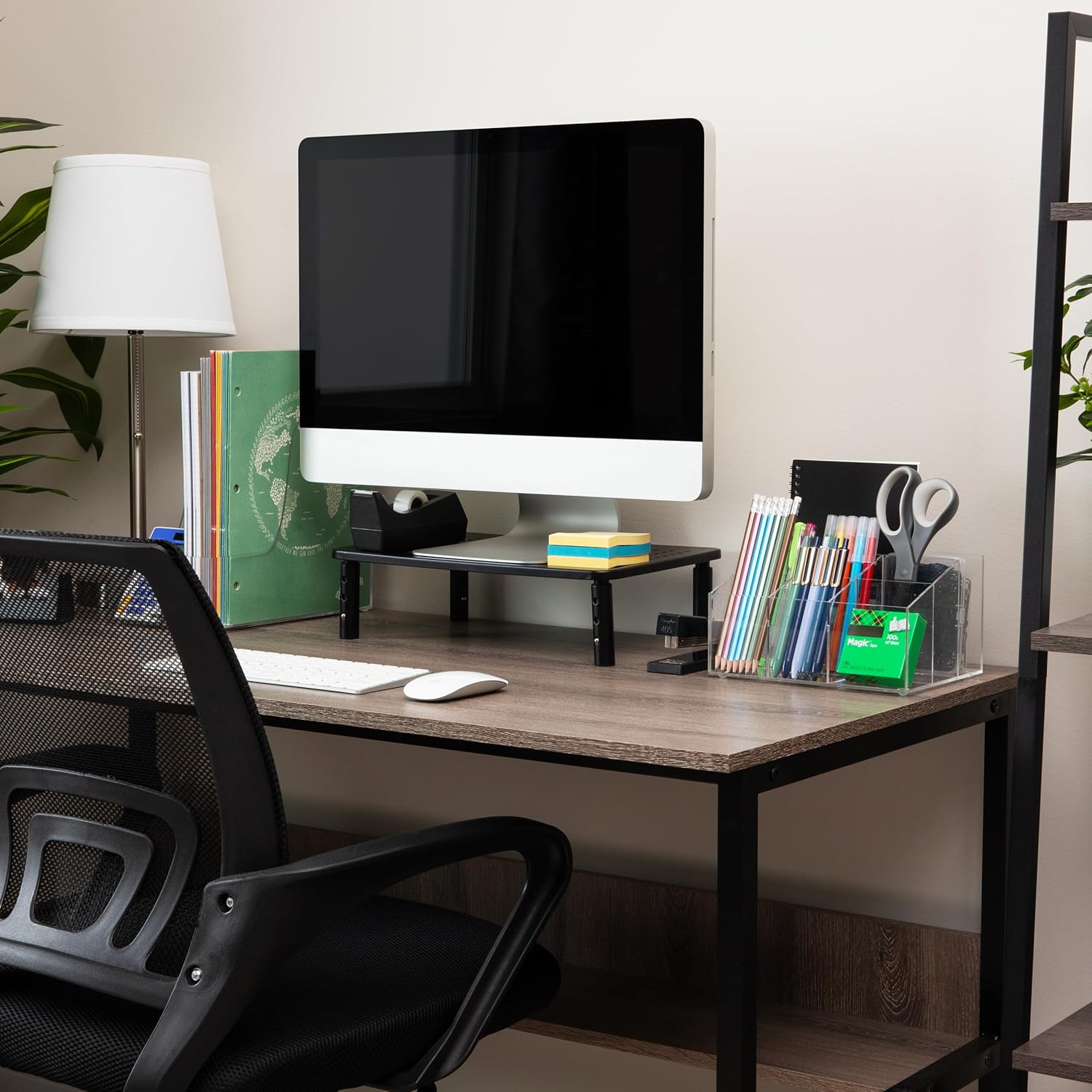 MIND READER Acrylic Desktop Organizer, Clear