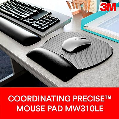 3M Large Gel Wrist Rest For Keyboards, 19.31 x 3.13 x 1.25 inches, Black - WR310LE