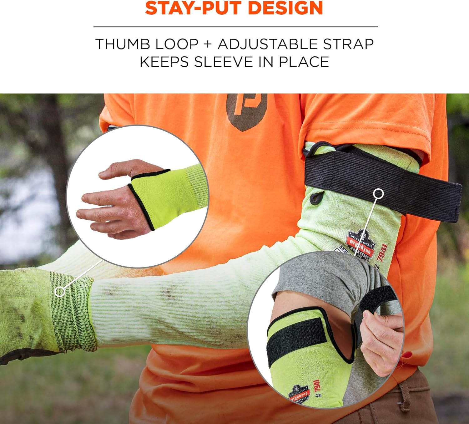 Ergodyne ProFlex 7941 Cut-Resistant Arm Sleeve, Pair