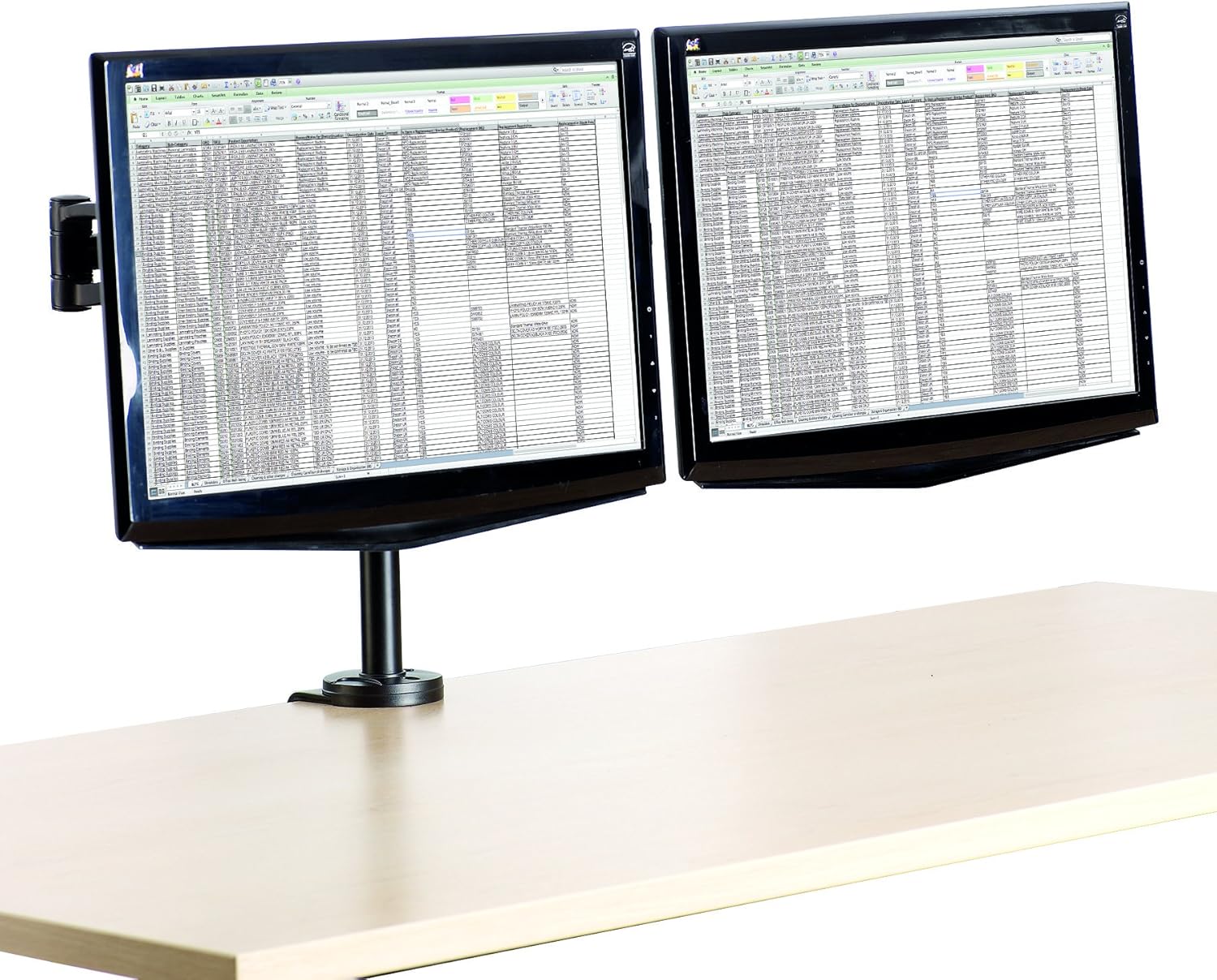 Fellowes 8041701 Professional Series Depth Adjustable Computer Monitor Stand for 2 Monitors with Dual Monitor Arms