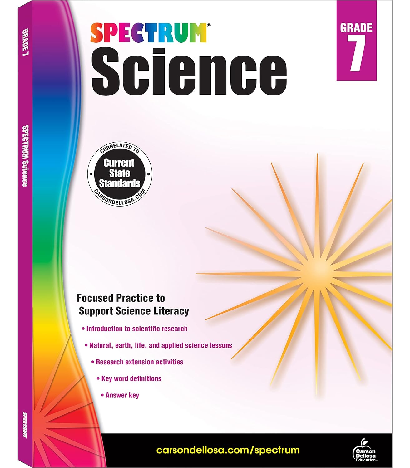 Spectrum 7th Grade Science Workbook, Ages 12 to 13, Grade 7 Science Workbook, Natural, Earth, and Life Science
