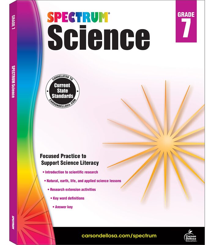 Spectrum 7th Grade Science Workbook, Ages 12 to 13, Grade 7 Science Workbook, Natural, Earth, and Life Science