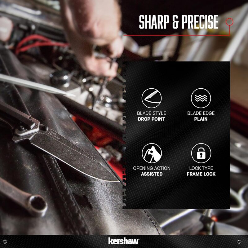 KERSHAW Filter Frame Lock Knife Stainless Steel