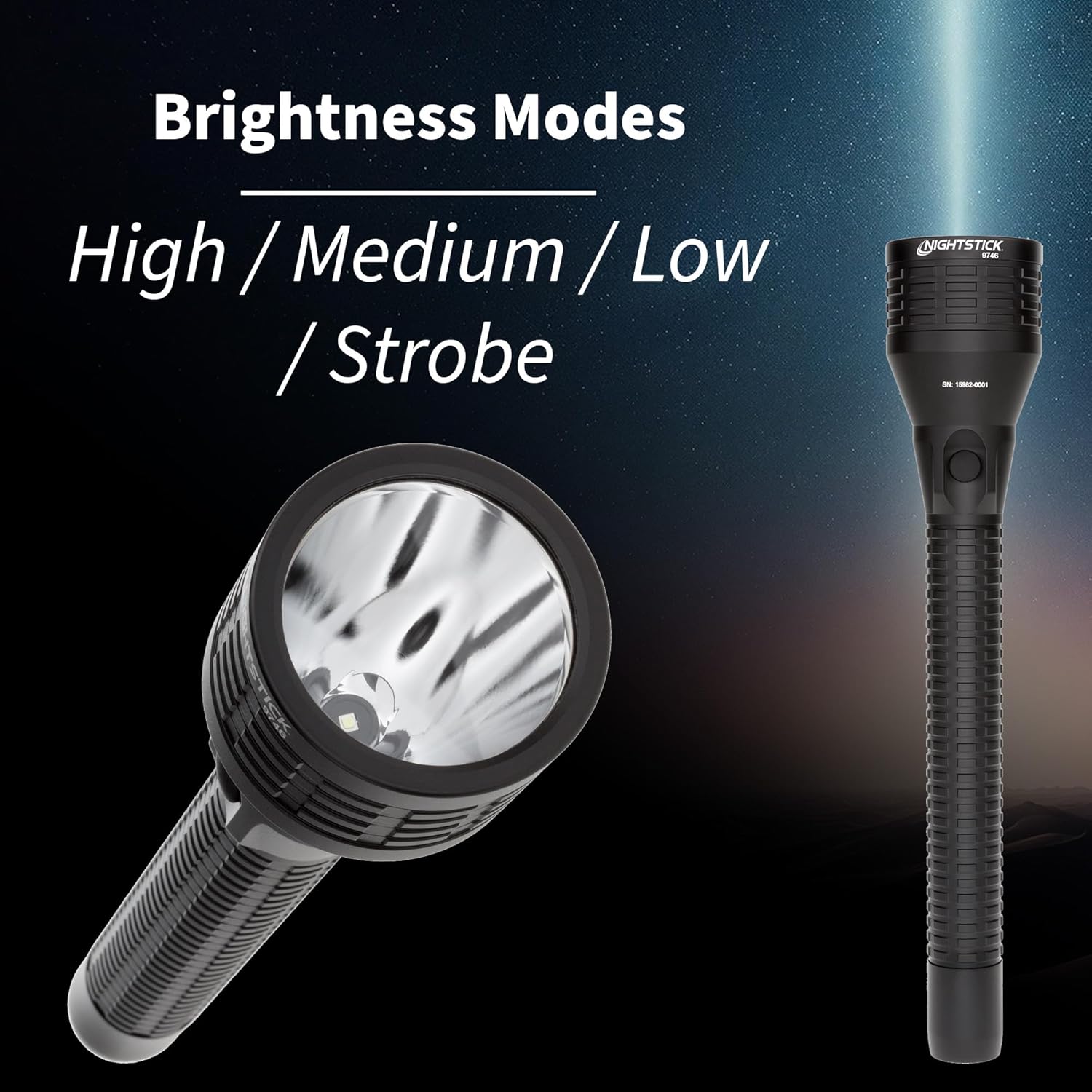 Nightstick NSR-9746X Dual-Light Rechargeable LED Flashlight