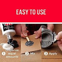 J-B Weld 8281 Professional Size Steel Reinforced Epoxy - Hardener and Steel Pack - 10 oz