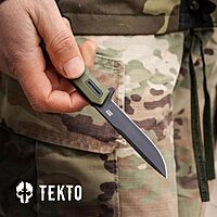 TEKTO F2 Bravo Folding Knife - D2 Steel, Ceramic Ball Bearings