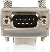 StarTech.com Right Angle DB9 to DB9 Serial Cable Adapter Type 1 - M/F - Serial adapter - DB-9 (M) to DB-9 (F) - GC99MFRA1