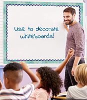 Carson-Dellosa Galaxy Scalloped Bulletin Board Borders, 3ft x 2-1/4in, Constellations, Pack Of 13 Strips