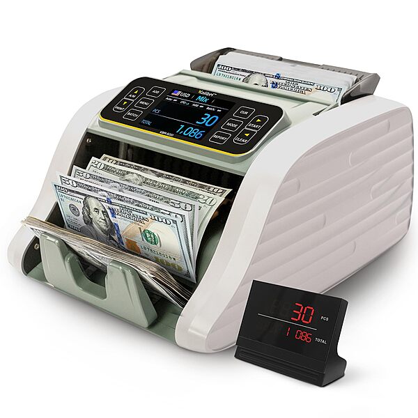 KOLIBRI Money Counter Machine with Advanced Counterfeit Detection and LCD