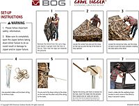 BOG Grave Digger Standing Height Ground Blind Mossy Oak with StealthZip Silent Zippers, StealthTrac Silent Windows