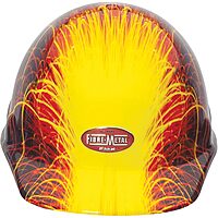 Honeywell FMX Wire Burner, Cap Style Hard Hat with 3R Ratchet Headband, 8 Point Suspension, Superlectric Thermoplastic