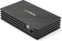 StarTech.com 4 Port Compact Black USB 2.0 Hub - Bus-powered or with Included Power Adapter - Portable Mac/PC laptop hub