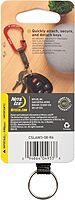 Nite Ize SlideLock Key Ring, Locking Carabiner Key Chain with Webbing