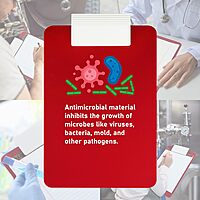 SAUNDERS Letter Antimicrobial Clipboard with Low-Profile Clip