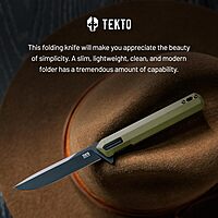 TEKTO F2 Bravo Folding Knife - D2 Steel, Ceramic Ball Bearings
