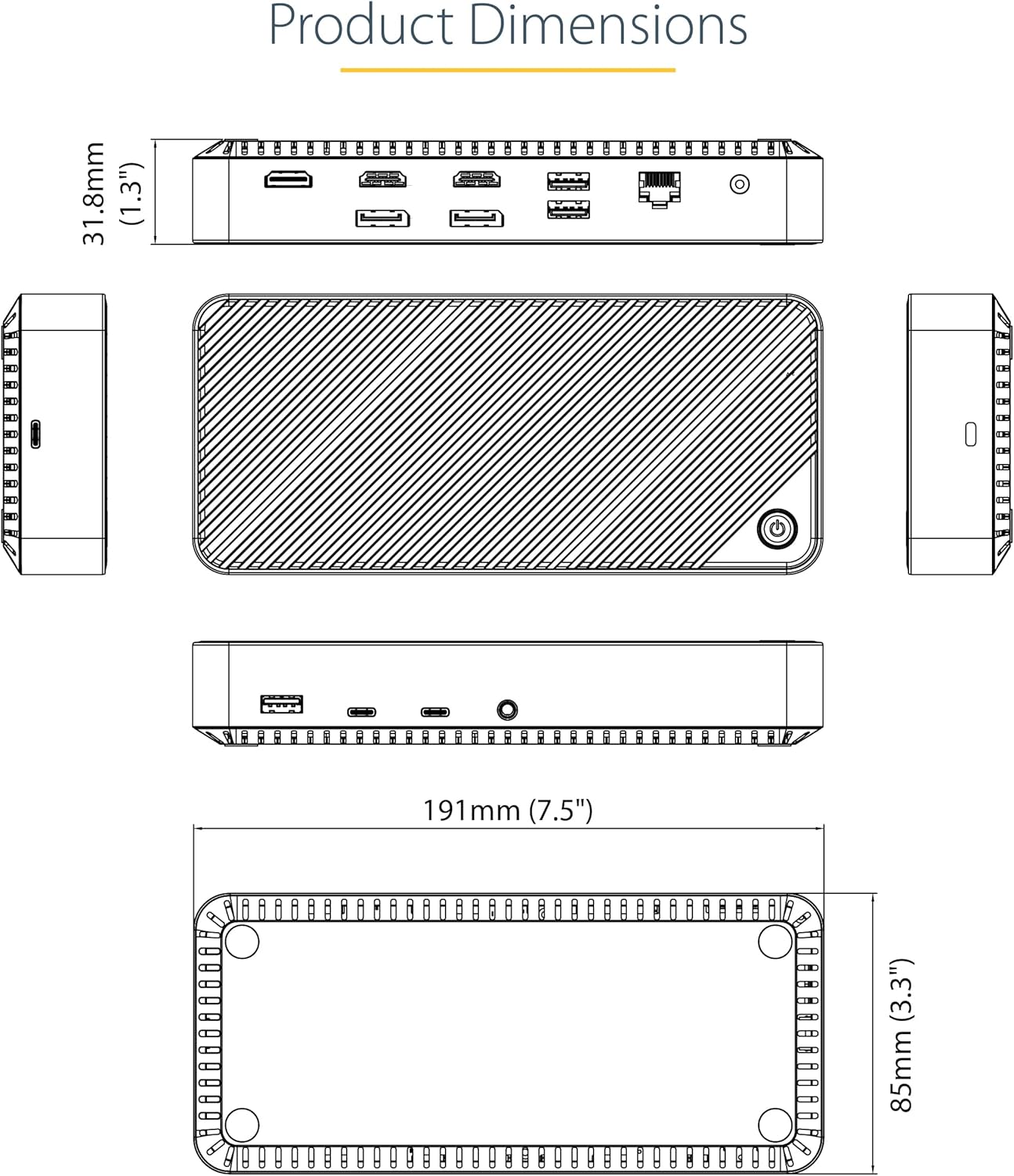 StarTech.com Universal USB-C and Thunderbolt Docking Station