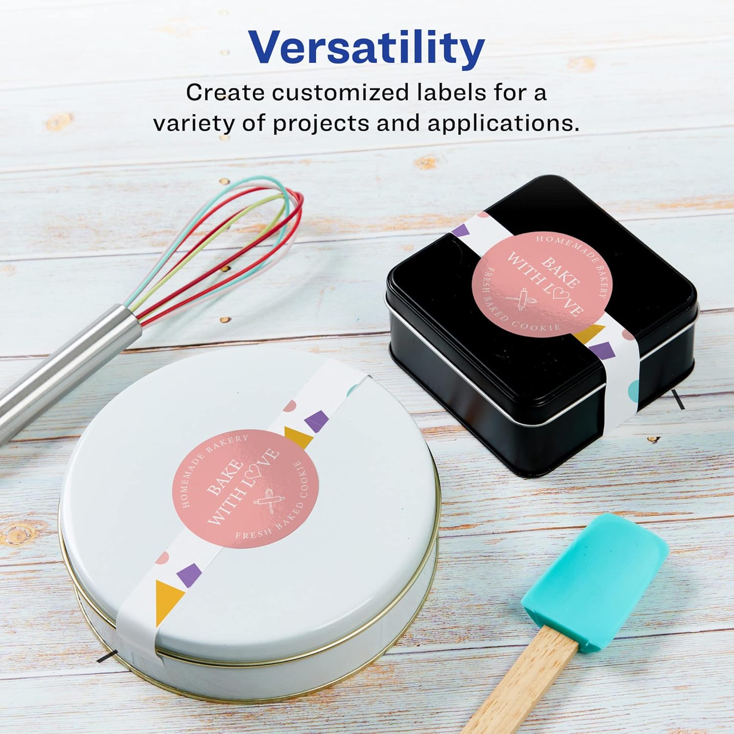 Avery Glossy White Wraparound Band Labels, Sure Feed Technology, 2-3/8" x 8"