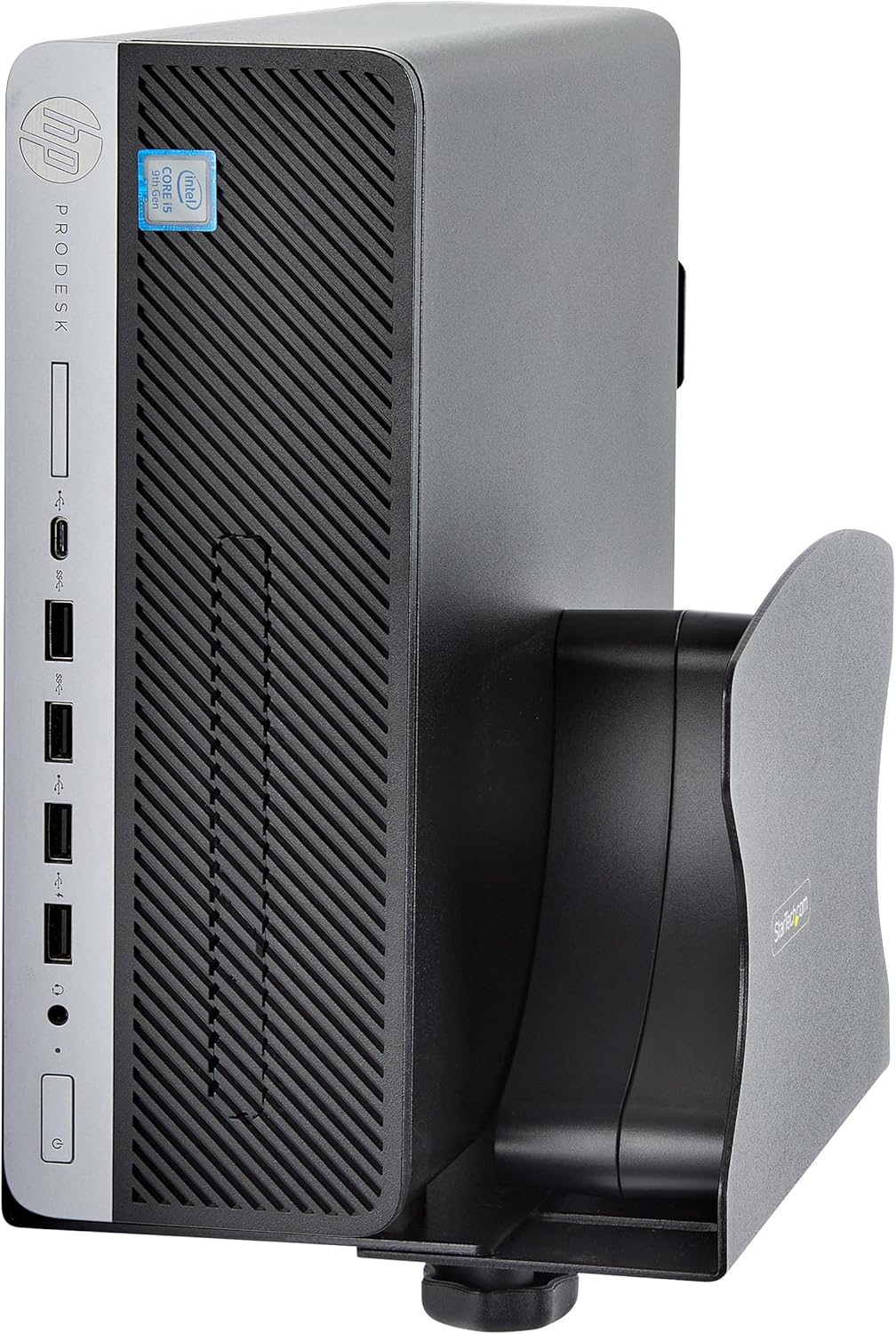 PC Wall Mount Bracket, For Desktop Computers Up To 40lb, Toolless Width Adjustment 1.9-7.8in [50-200mm], CPU Tower/Case Shelf
