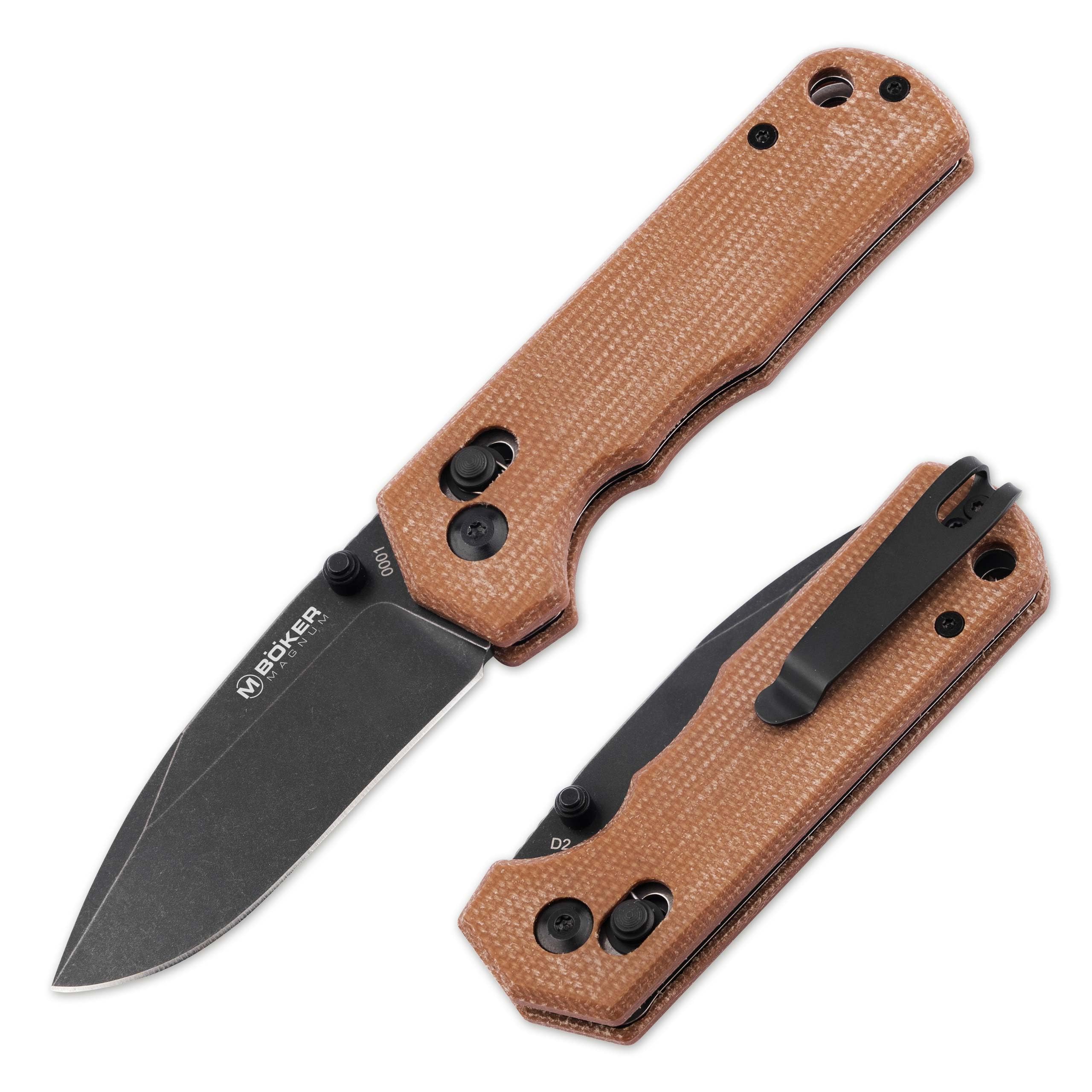 Böker MAGNUM Rockstub Brown Micarta -01SC710