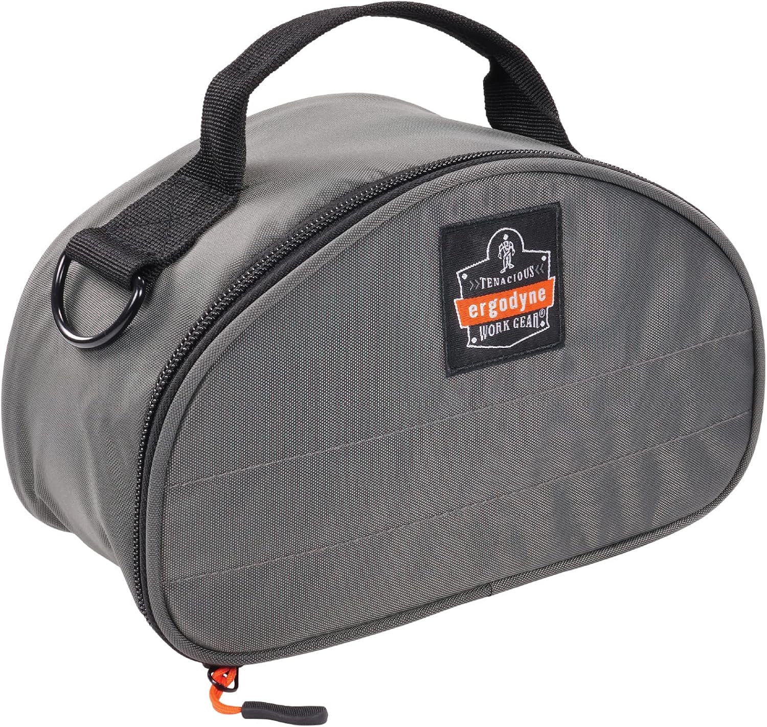 Ergodyne Arsenal 5187 Respirator Mask Storage Bag, Fits Half Face Respirators, Clamshell Design, Loop Attachment Gray